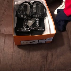 Black New York Transit Sandals